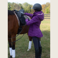 Purple Duck Down Riding Jacket