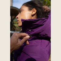 Purple Duck Down Riding Jacket