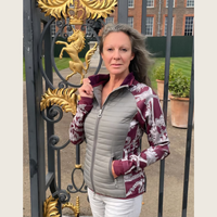 Silver and Burgundy Insulated Jacket