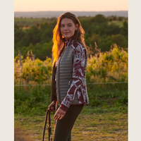 Silver and Burgundy Insulated Jacket