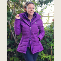 Purple Duck Down Riding Jacket
