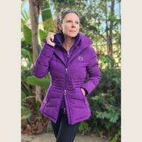 Purple Duck Down Riding Jacket