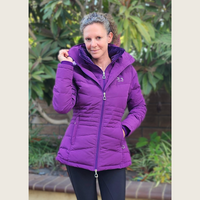 Purple Duck Down Riding Jacket