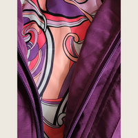 Purple Duck Down Riding Jacket