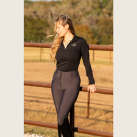 Heather Grey Silicone Grip Breeches with Belt Loops