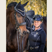 Black and Silver Riding Shirt