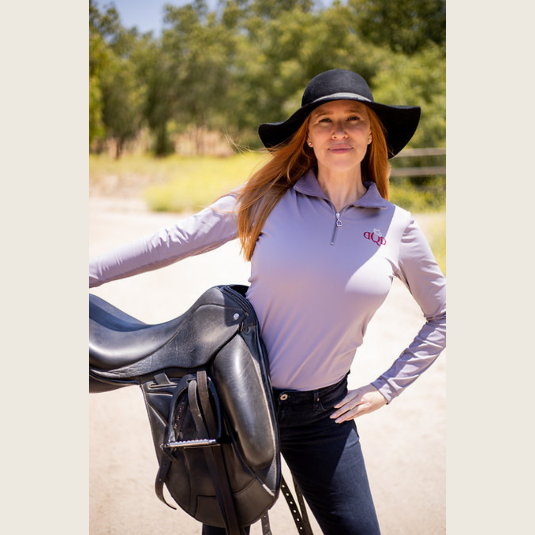 Lavender Grey Equestrian Riding Shirt – Dressage Queen Dream
