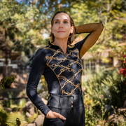 Black Print Riding Shirt