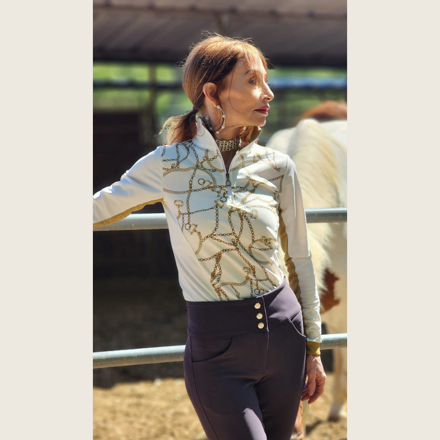 Print Riding Shirt