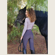 Heather Grey Silicone Grip Breeches