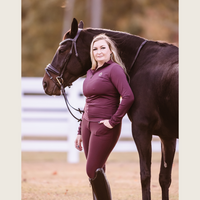 Burgundy Riding Shirt